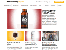 Tablet Screenshot of beerandbrewing.com